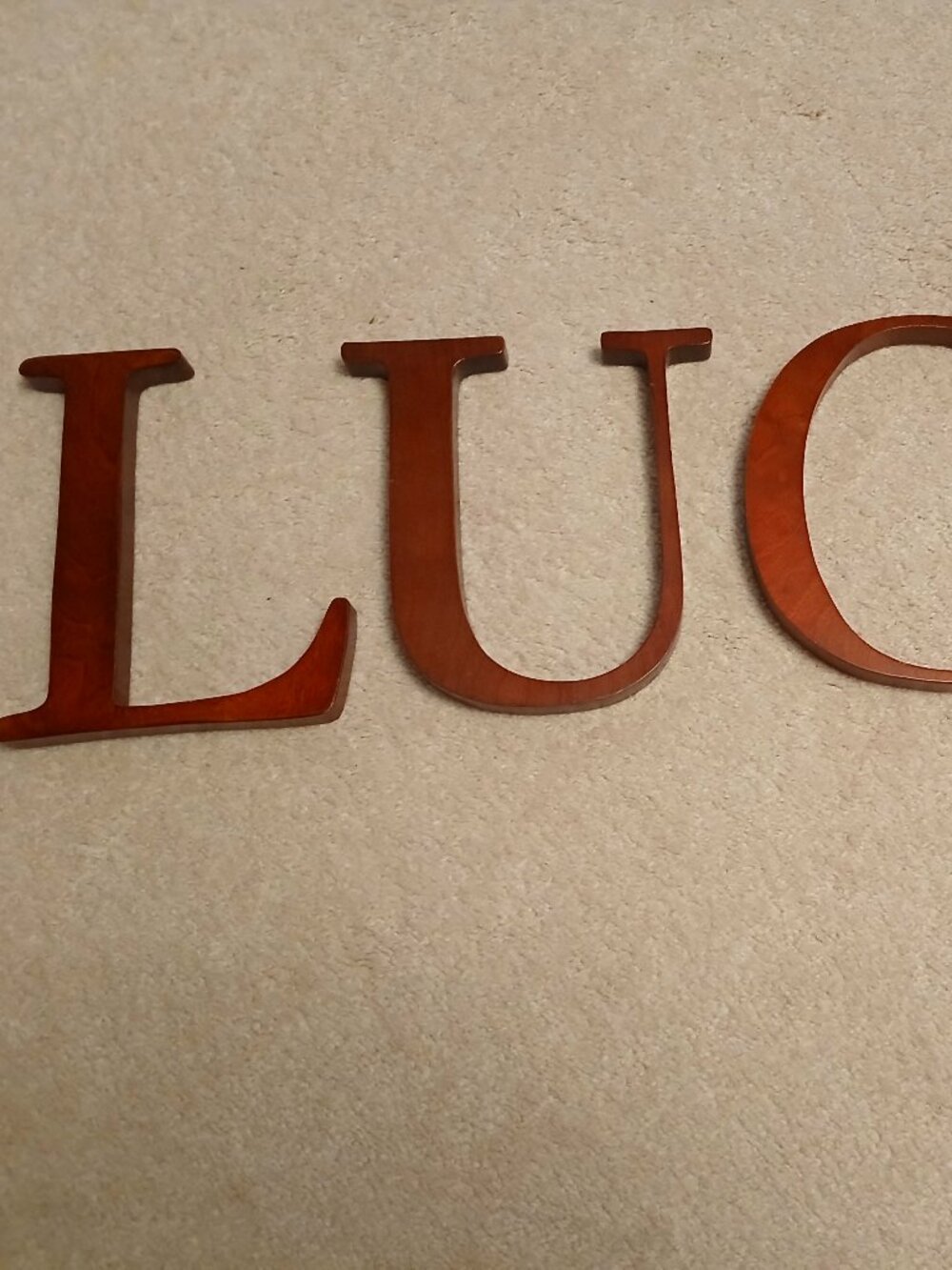 Wall Decor - 8" Letters 'LUCY'